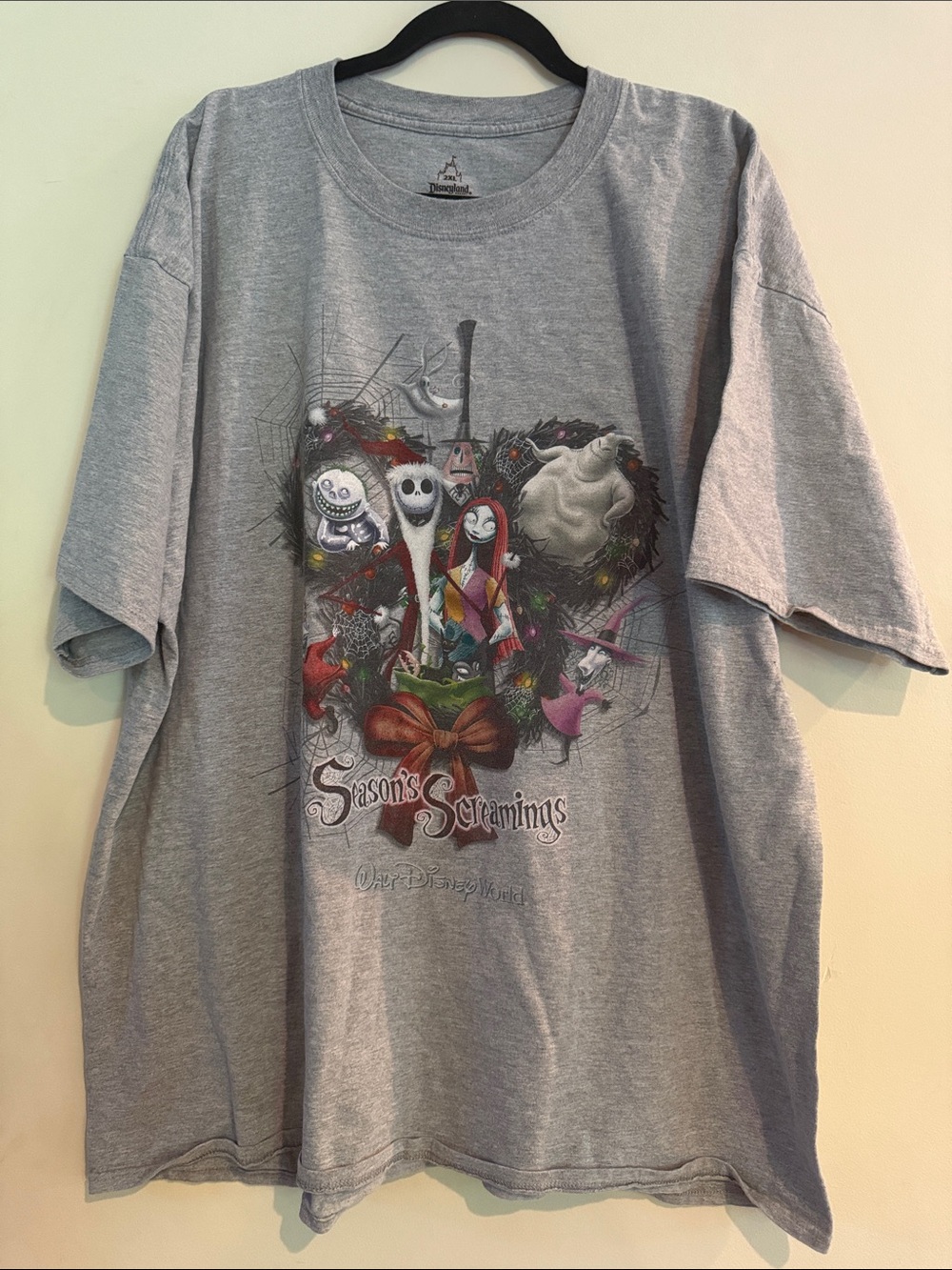 Disney Parks world Nightmare Before Christmas season’s screamings Tee 2XL